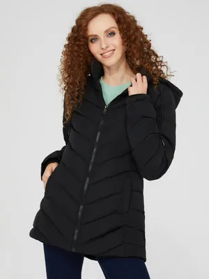 Puffer Jacket With Hood, /