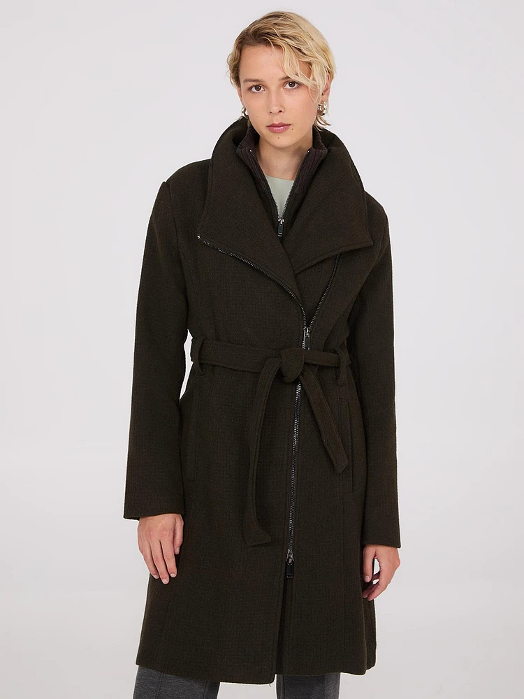 Mid-Length Wrap Coat