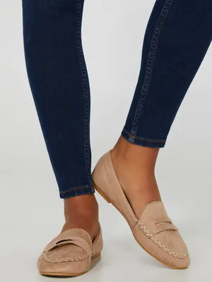 Faux-Suede-Loafers, /