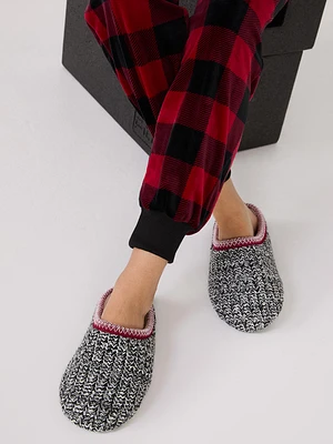 Marled Grey Slippers