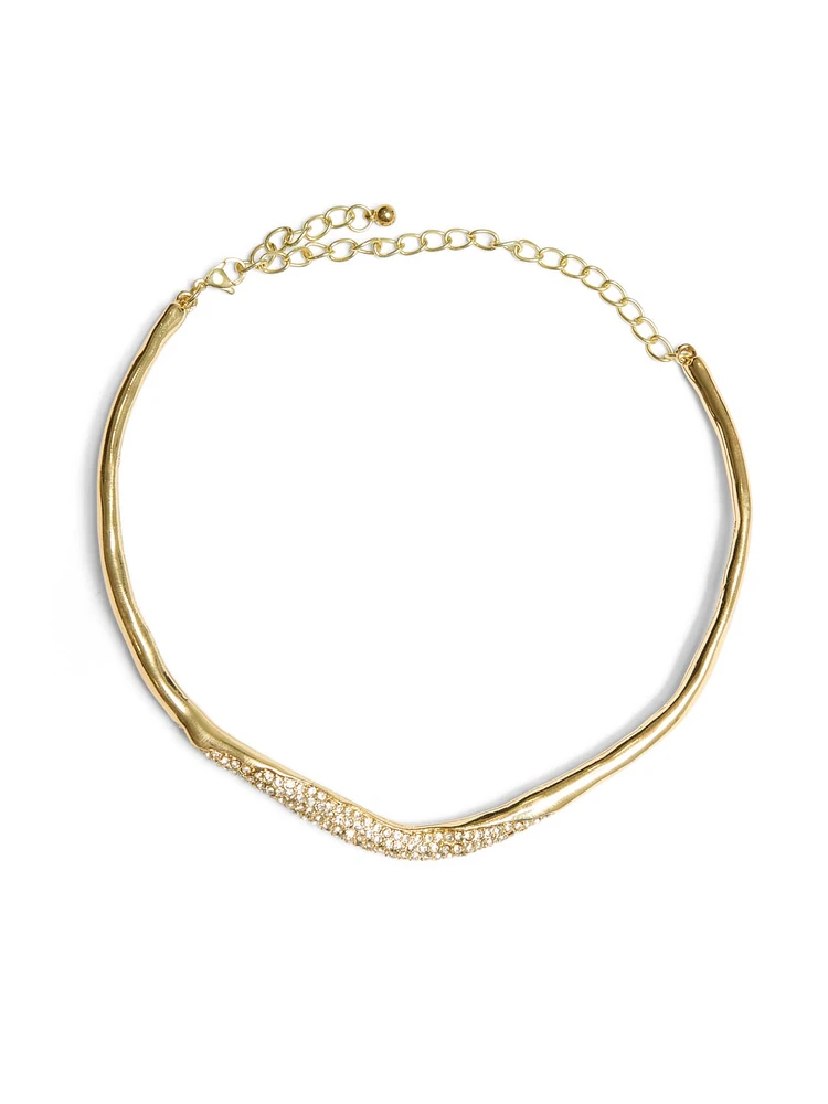 Collier avec détail pavé