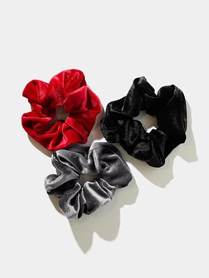 3-Pack Velvet Scrunchies