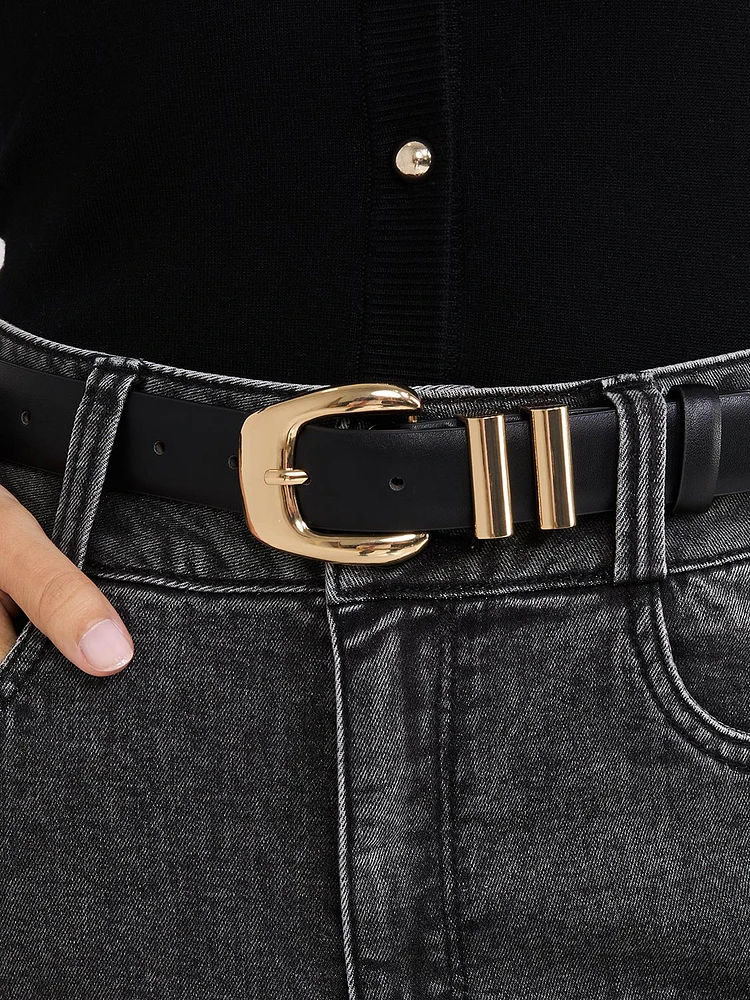 Gold Metal Buckle Belt