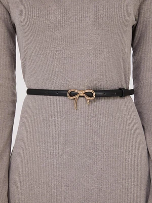 Metal Bow Buckle Belt