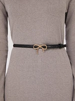 Metal Bow Buckle Belt