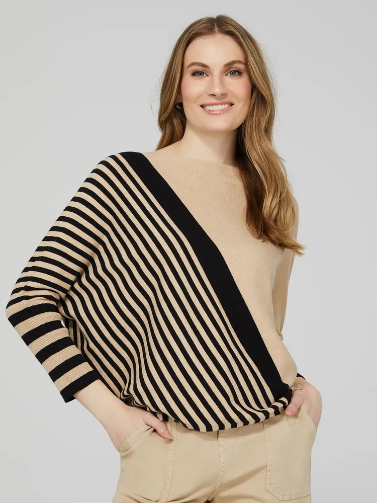 Dolman Slash Neck Sweater