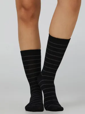 Fine Striped Socks, / o/s
