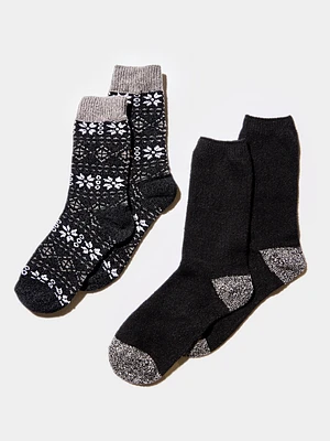 2-Pack Mixed Holiday Socks