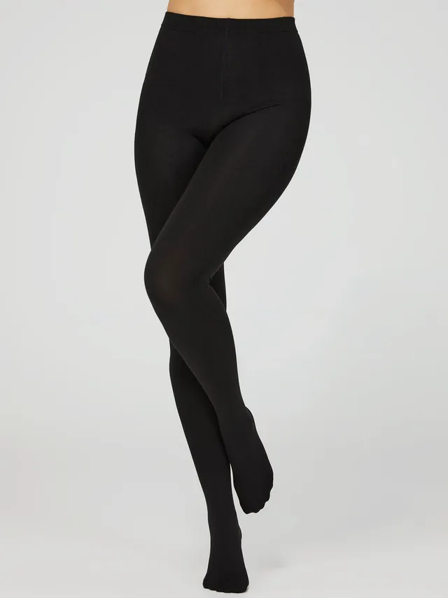 Suzy Shier Fleece Tights, Black /