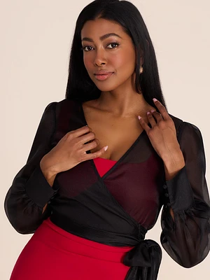 Crossover Organza Bolero
