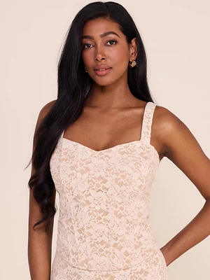 Haut corset bustier en dentelle