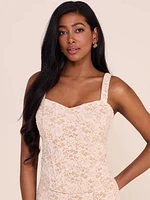 Haut corset bustier en dentelle