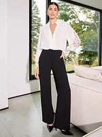 Classic High-Waisted Wide-Leg Pant