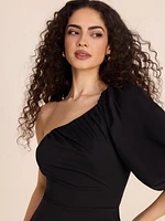 One-Shoulder Bubble Mini Dress