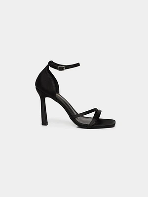 Talon haut en satin