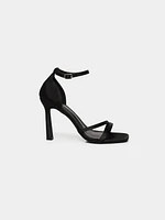 Satin Strappy High Heel Sandal