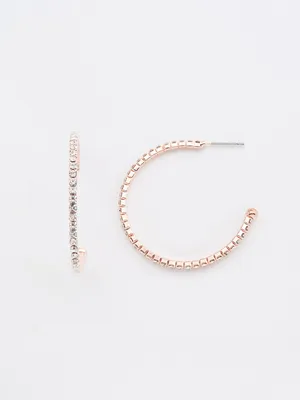 Jewelled Hoop Earrings