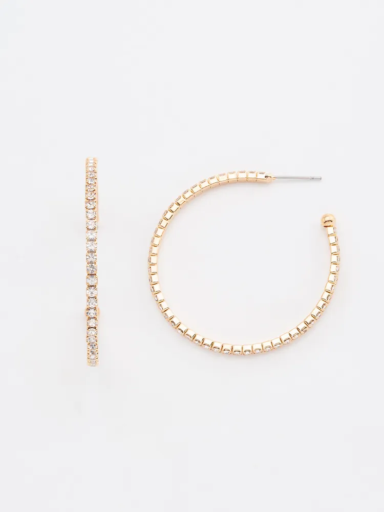 Jewelled Hoop Earrings