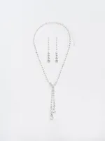 Jewelled Tear Drop Necklace