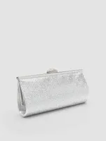 Long Jewelled Minaudiere With Top Closure