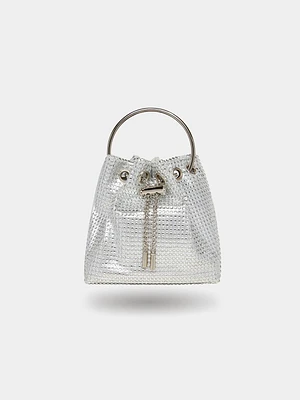Sac seau en strass