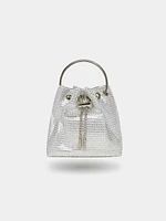 Rhinestone Bucket Handbag