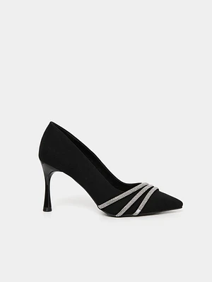 Suede High Heel Pump