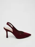 Pointed-Toe Sling-Back High Heel Pump, /