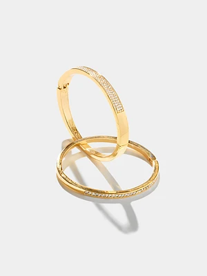 Pavé Gold Bangle