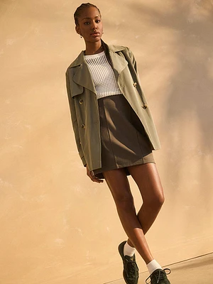 Mini-jupe avec détails de couture