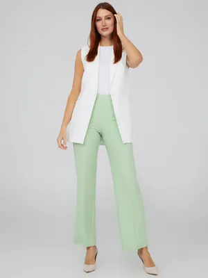 High Waisted Pull-On Pants, /