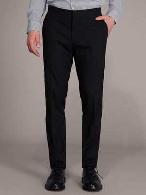 Contemporary Fit Tuxedo Suit Pant With Satin Trim, /