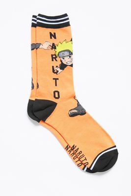 Naruto Graphic Jacquard Crew Socks