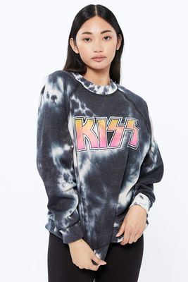 KISS Boyfriend Graphic Crewneck Sweatshirt