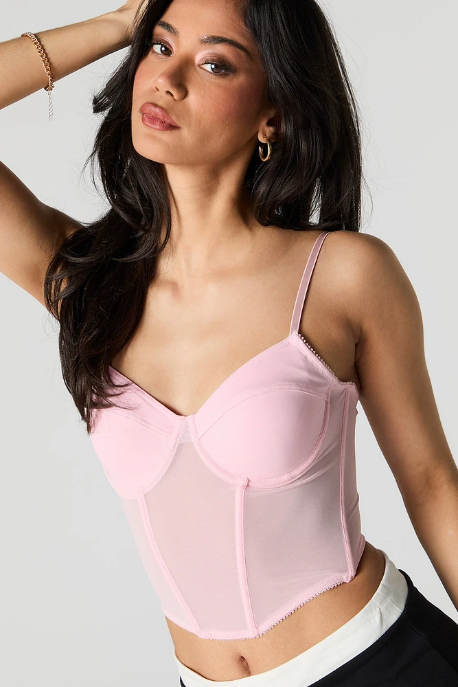 Camisole corset en filet