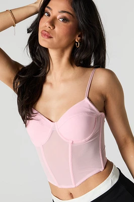 Camisole corset en filet