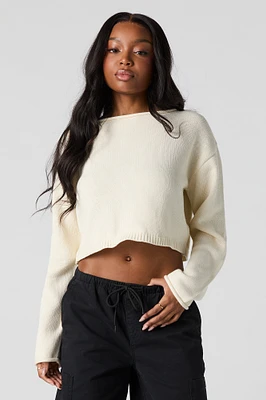 Long Sleeve Crop Sweater