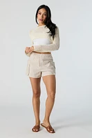 Open Knit Ultra Cropped Sweater