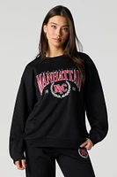 City Twill Embroidered Fleece Sweatshirt