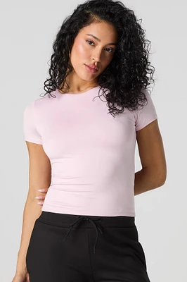 T-shirt ras du cou profil