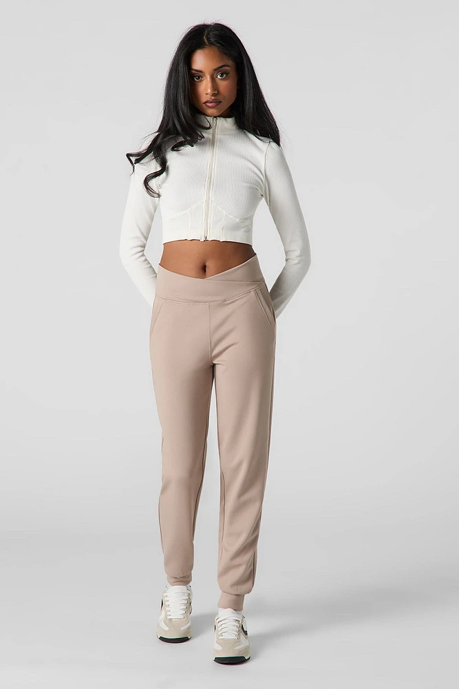Jogger doux avec bande pliée