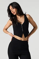 Knit Buttoned Vest