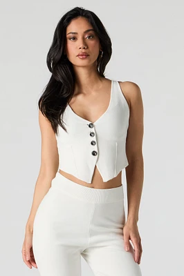 Gilet boutonné en tricot