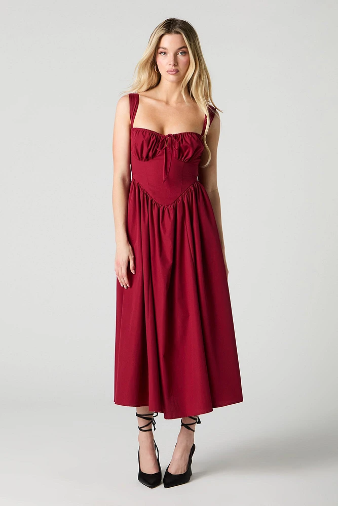 Corset A-Line Maxi Dress