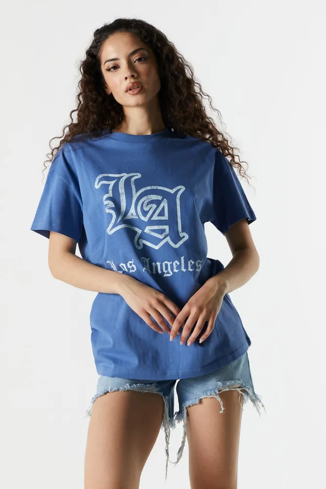 Oversized Los Angeles Back Graphic T-shirt