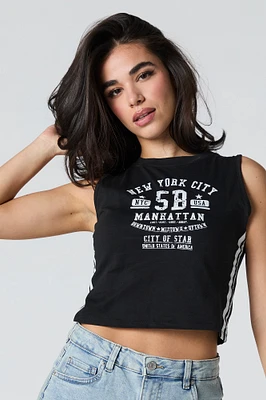 Graphic Cropped Tank