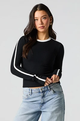 Ribbed Long Sleeve Top