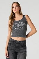 Ford Mustang Graphic Washed Ribbed Tank