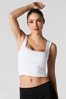 Contour Square Neck Tank with Built-In Cups