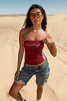 Ford Rhinestone Colourblock Tube Top